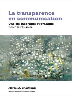 cover image of La transparence en communication